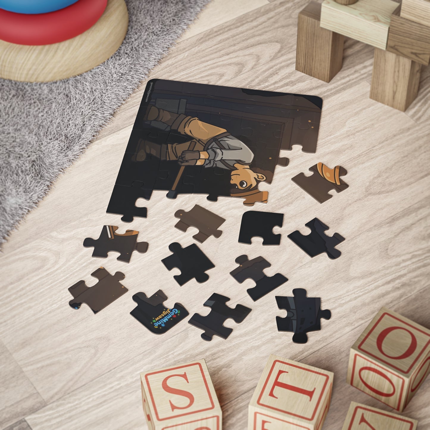 Take-Along Puzzle | Hard at work