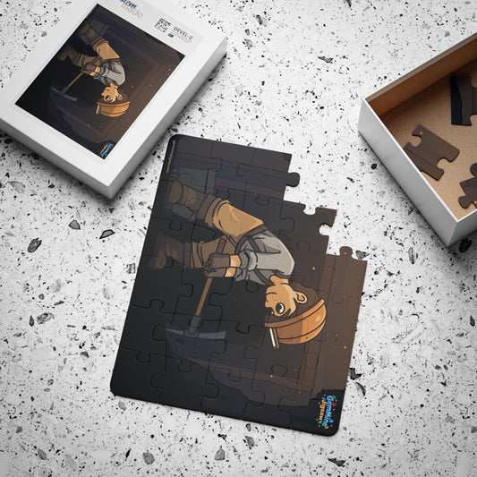 Take-Along Puzzle | Hard at work